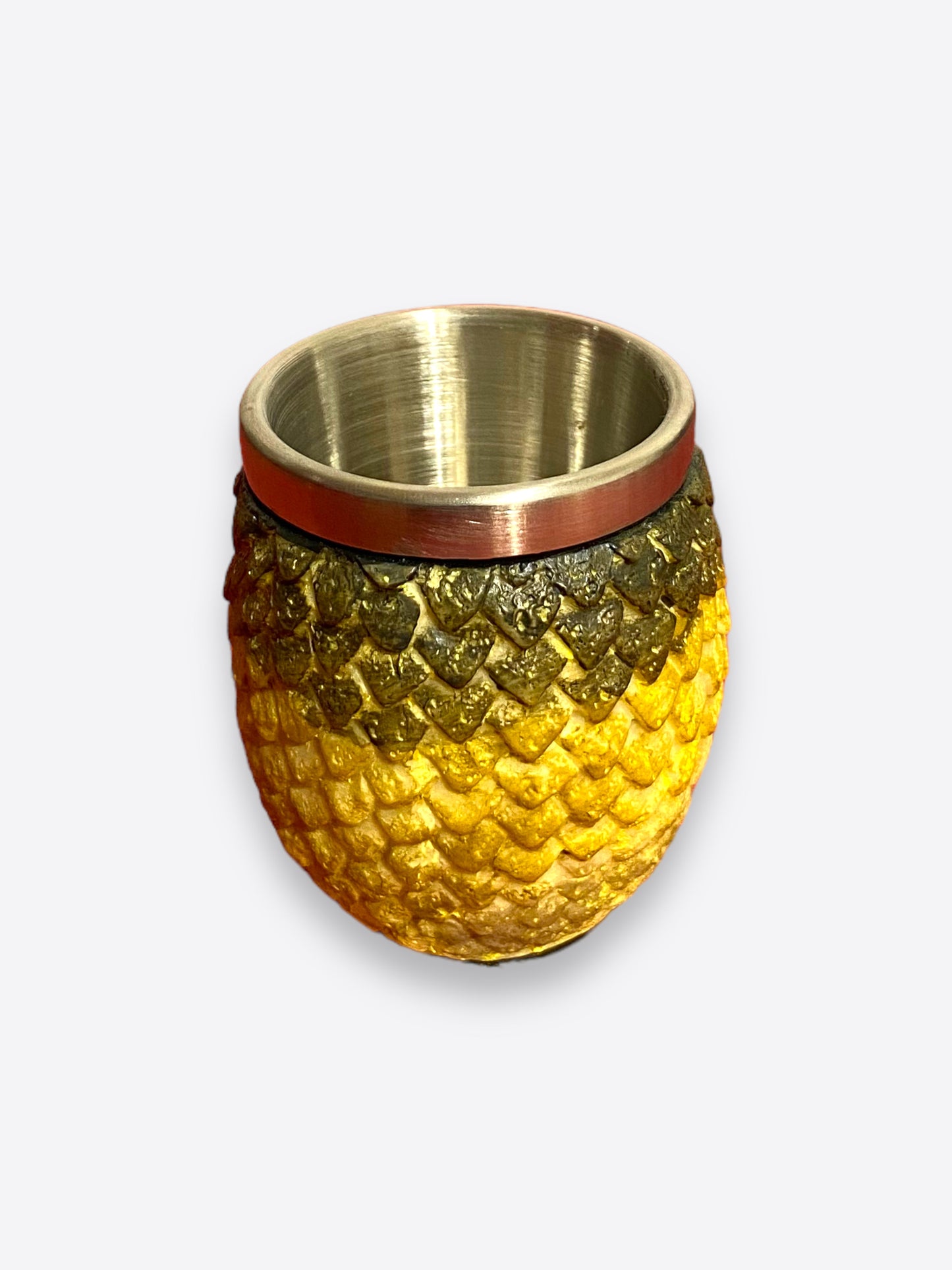 Game of Thrones shot glass- Dragon egg yellow