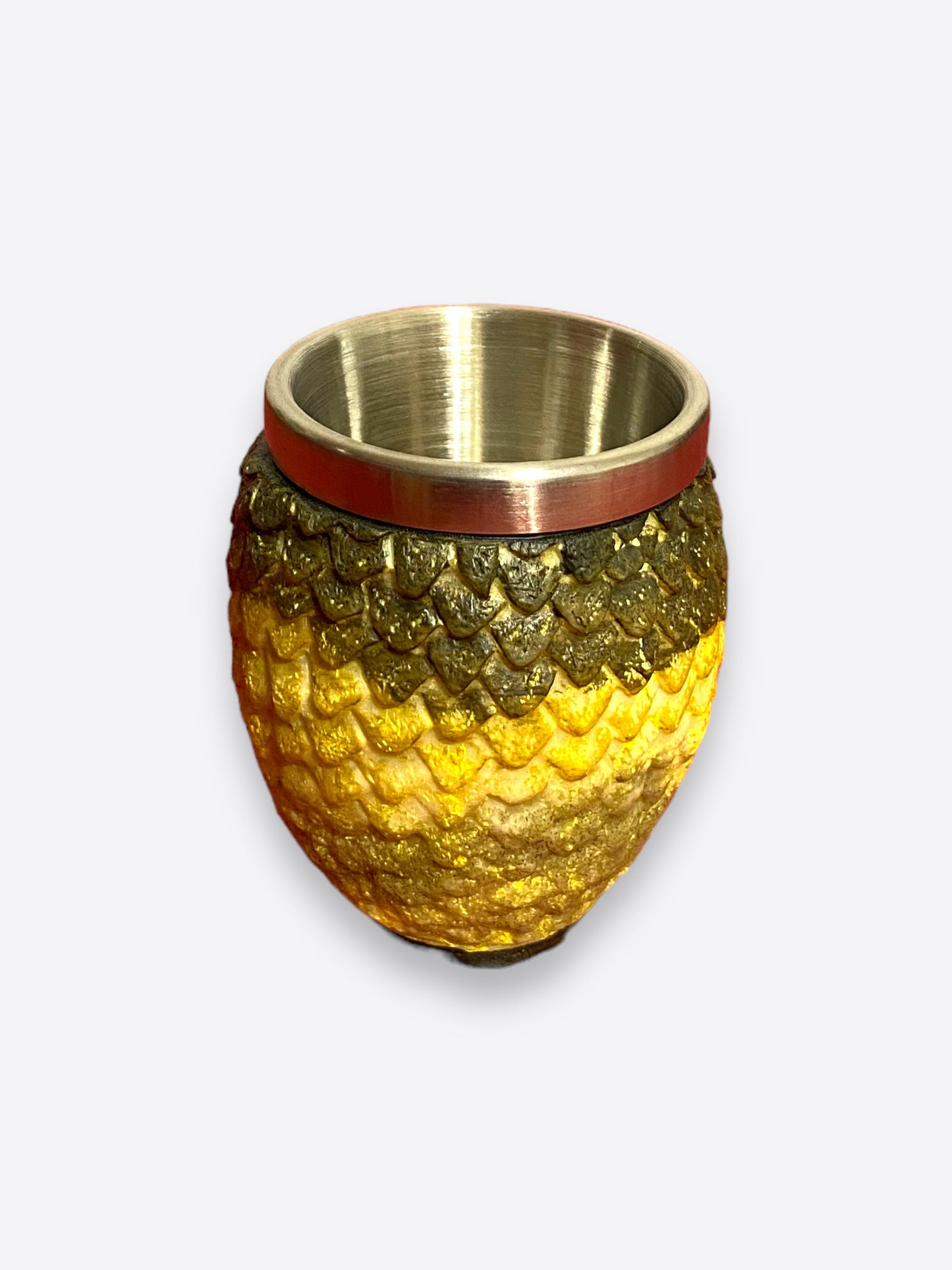 Game of Thrones shot glass- Dragon egg yellow