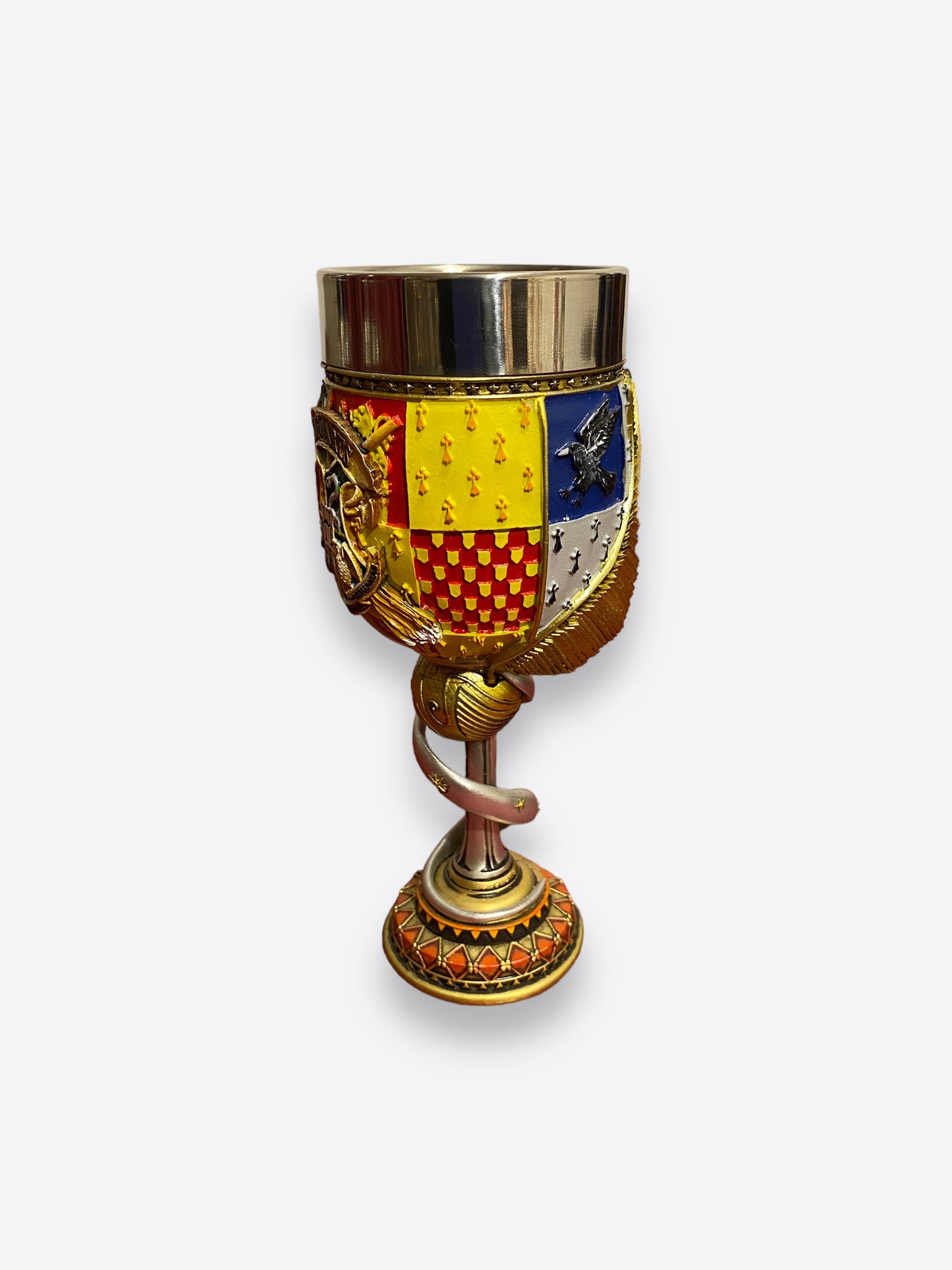 Harry Potter goblet- Hogwarts- Golden snitch handle