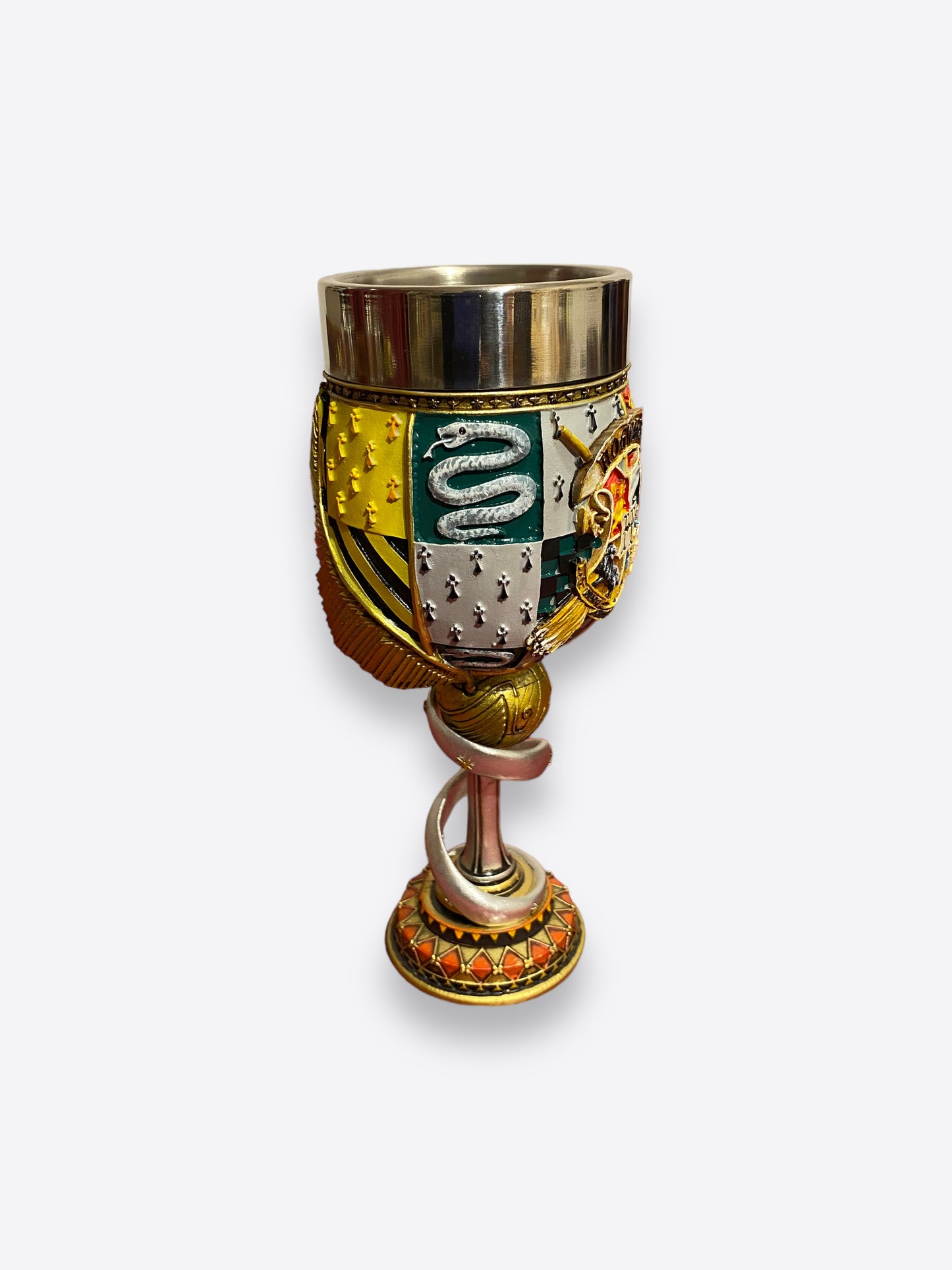 Harry Potter goblet- Hogwarts- Golden snitch handle