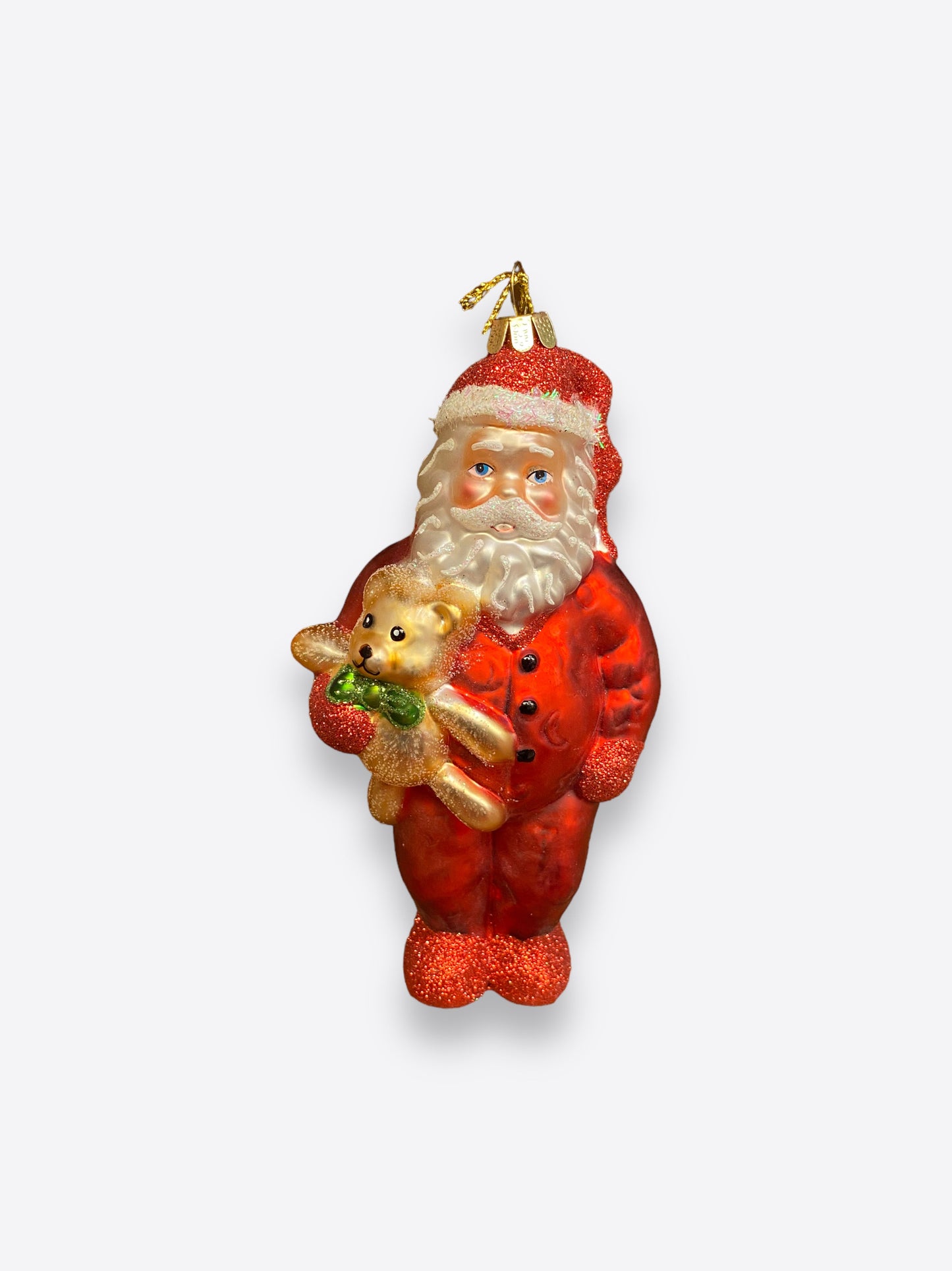 Christmas tree figure- Santa with Teddy bear