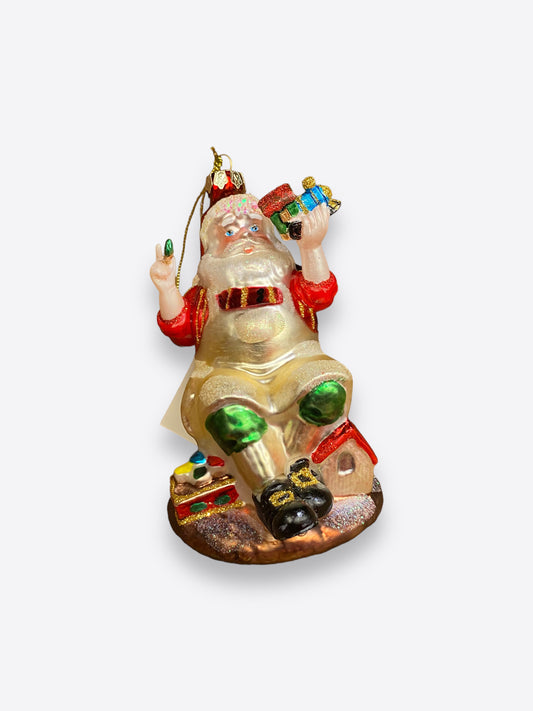 Christmas tree figure- Santa in the Workshop