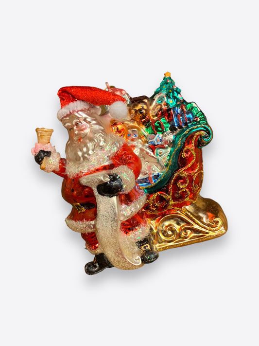 Christmas tree figure- Santa with a sleigh