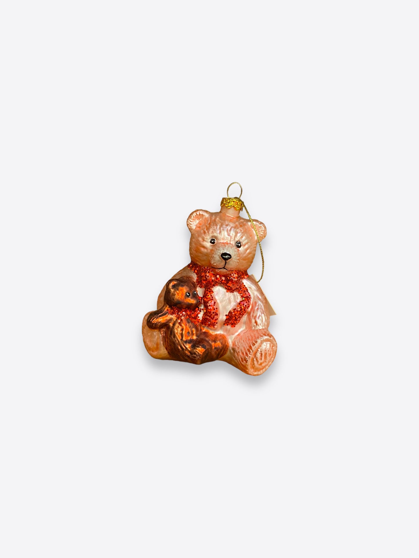 Christmas tree figure- Teddy bear with baby bear