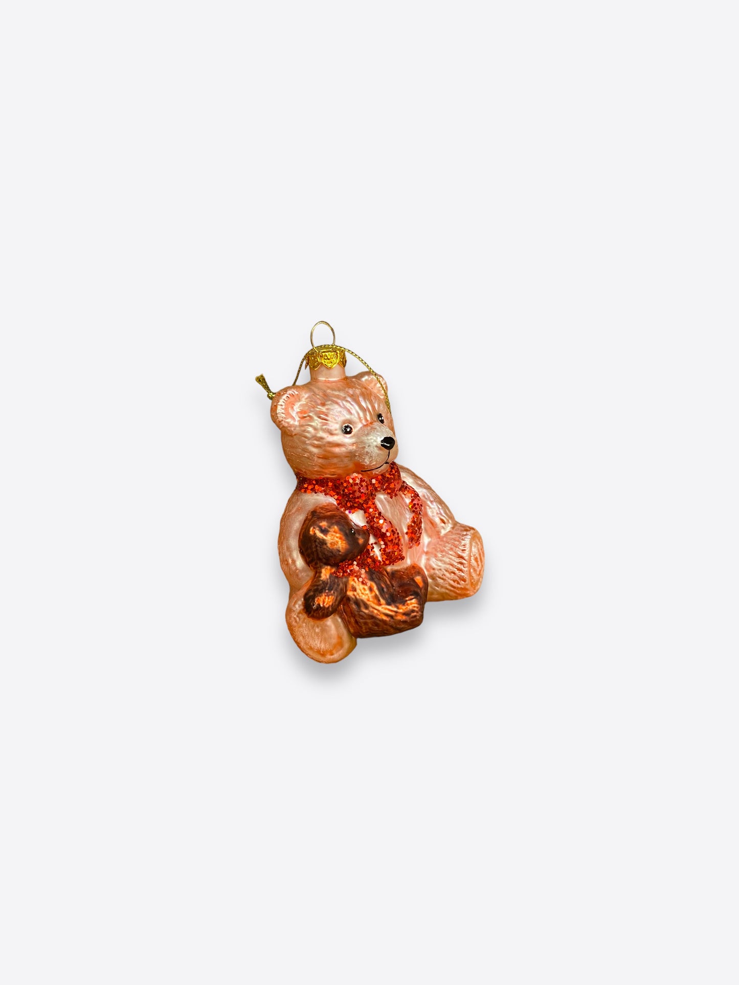 Christmas tree figure- Teddy bear with baby bear