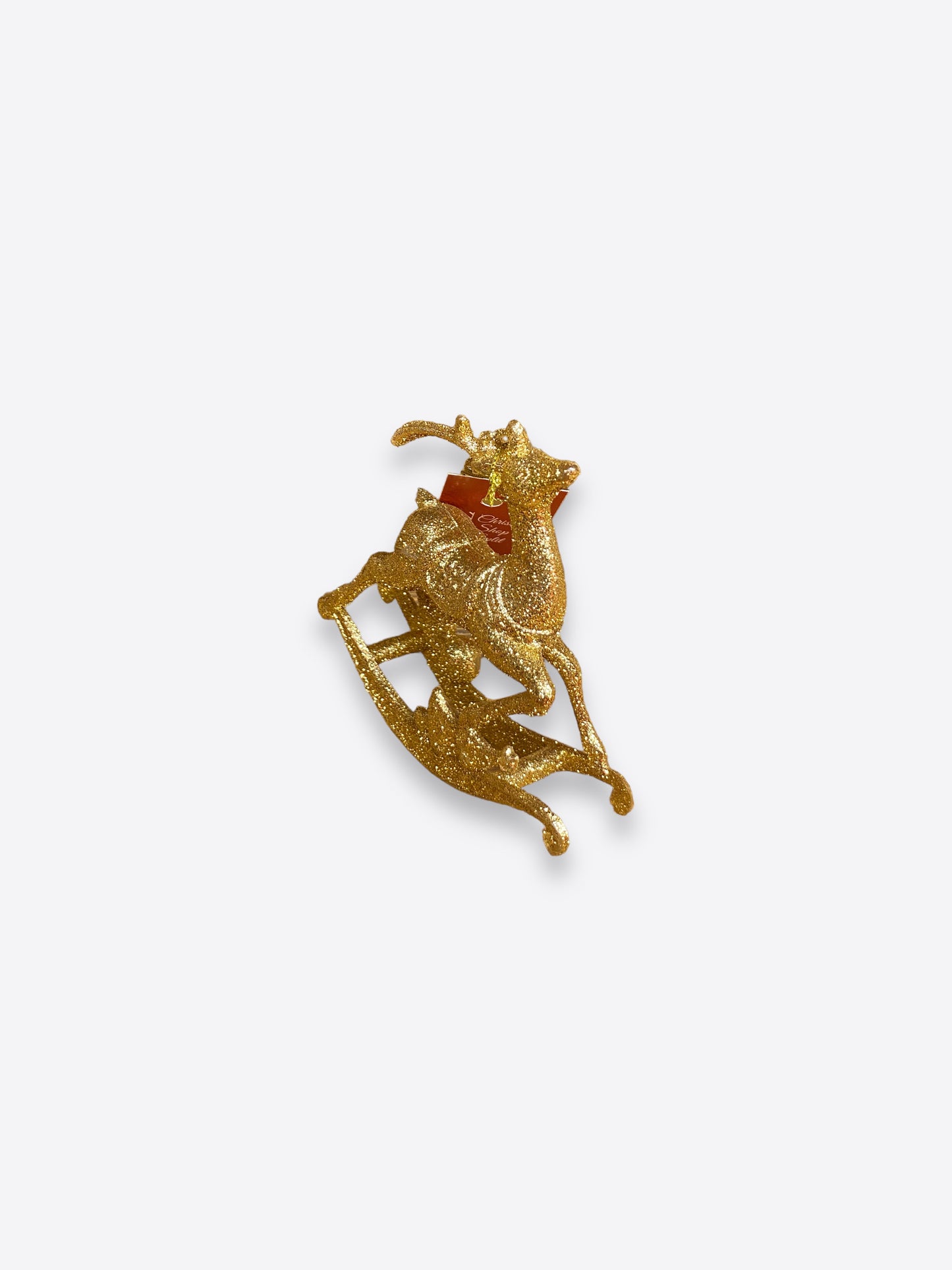 Christmas tree figure- Golden reindeer