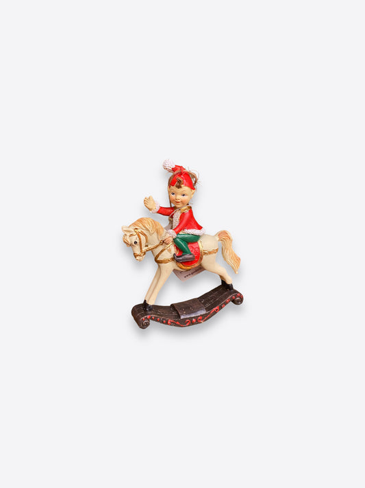 Christmas tree figure- A boy on a pony