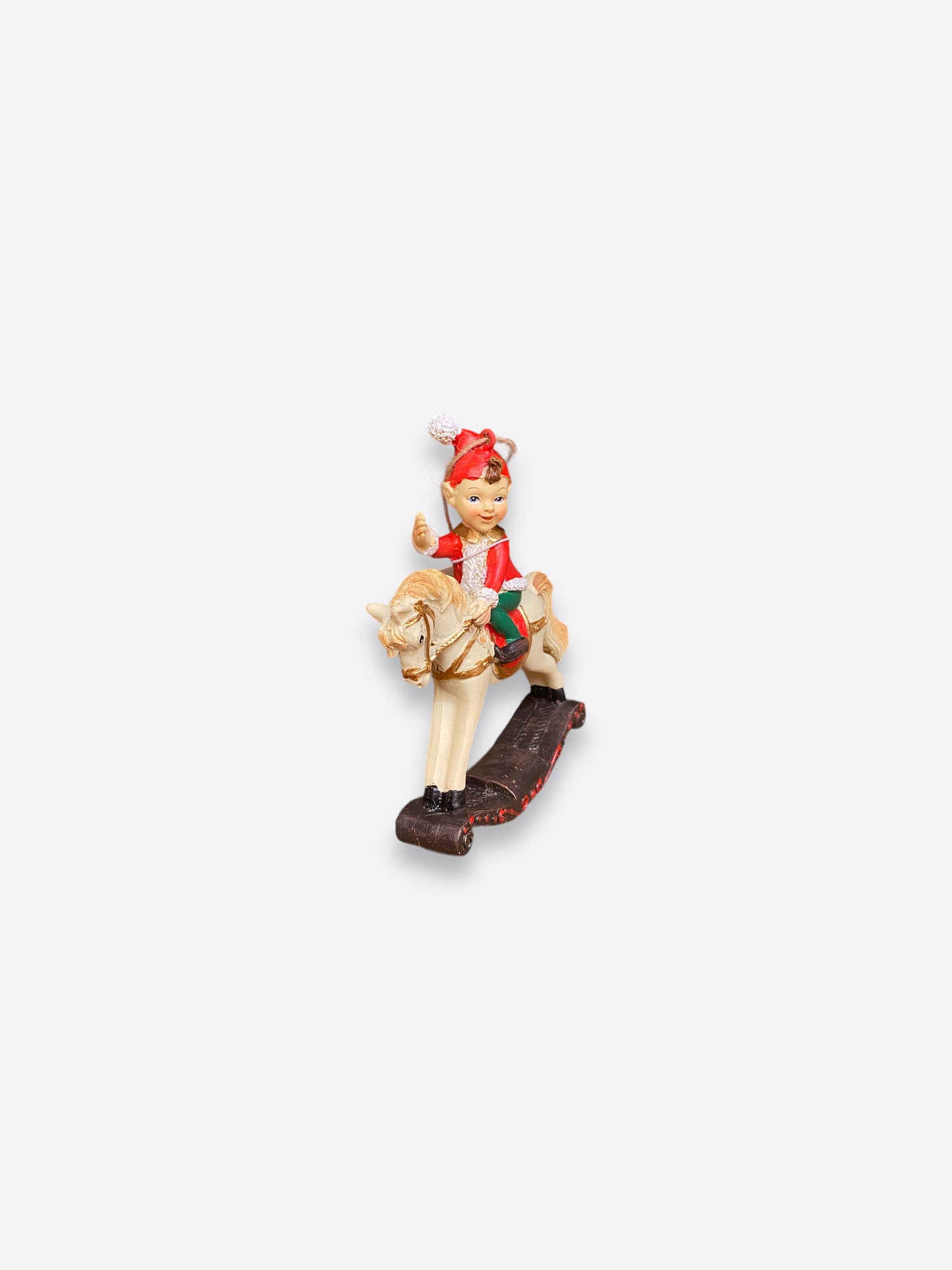 Christmas tree figure- A boy on a pony