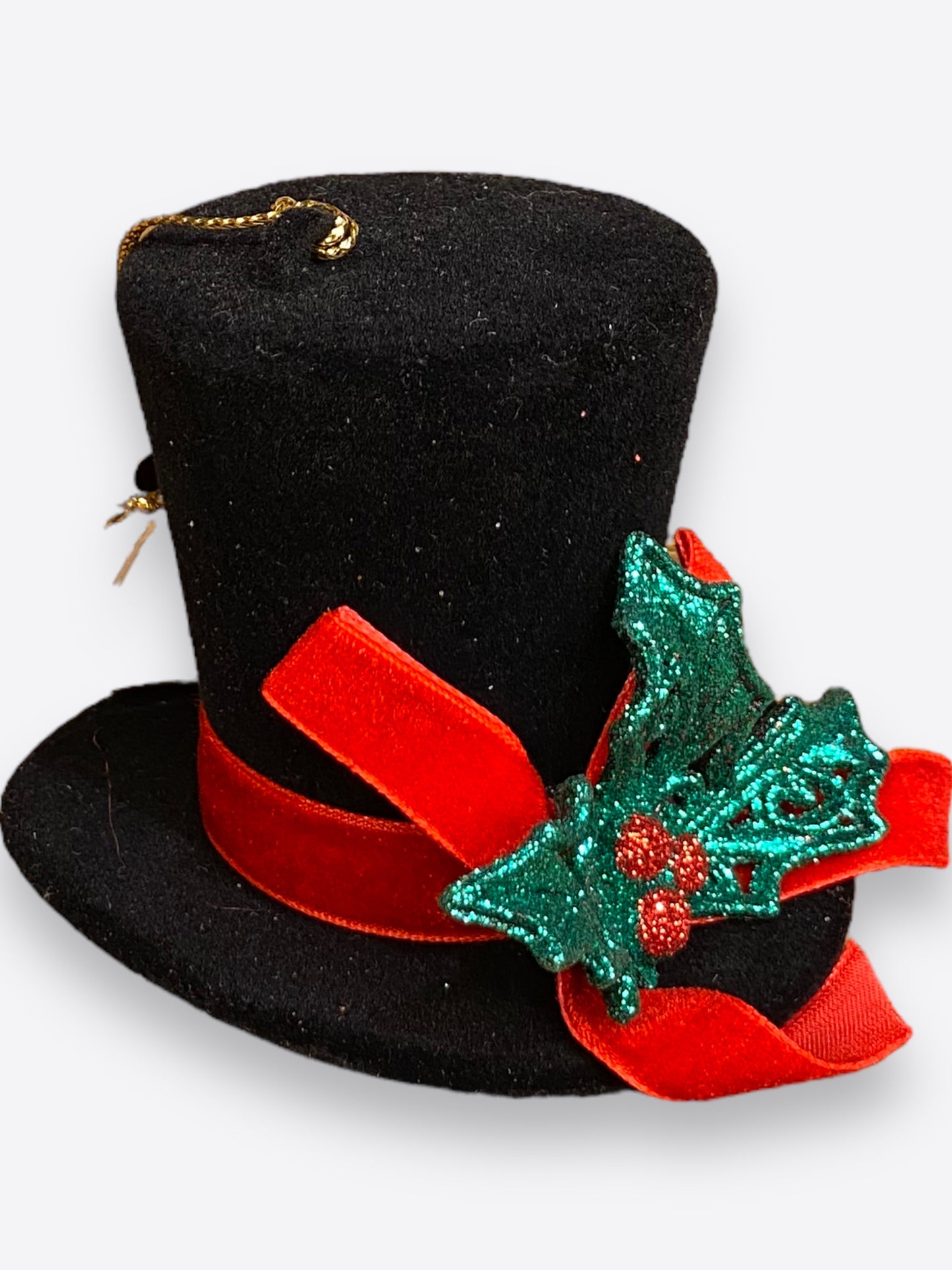 Christmas tree figure- Black top hat