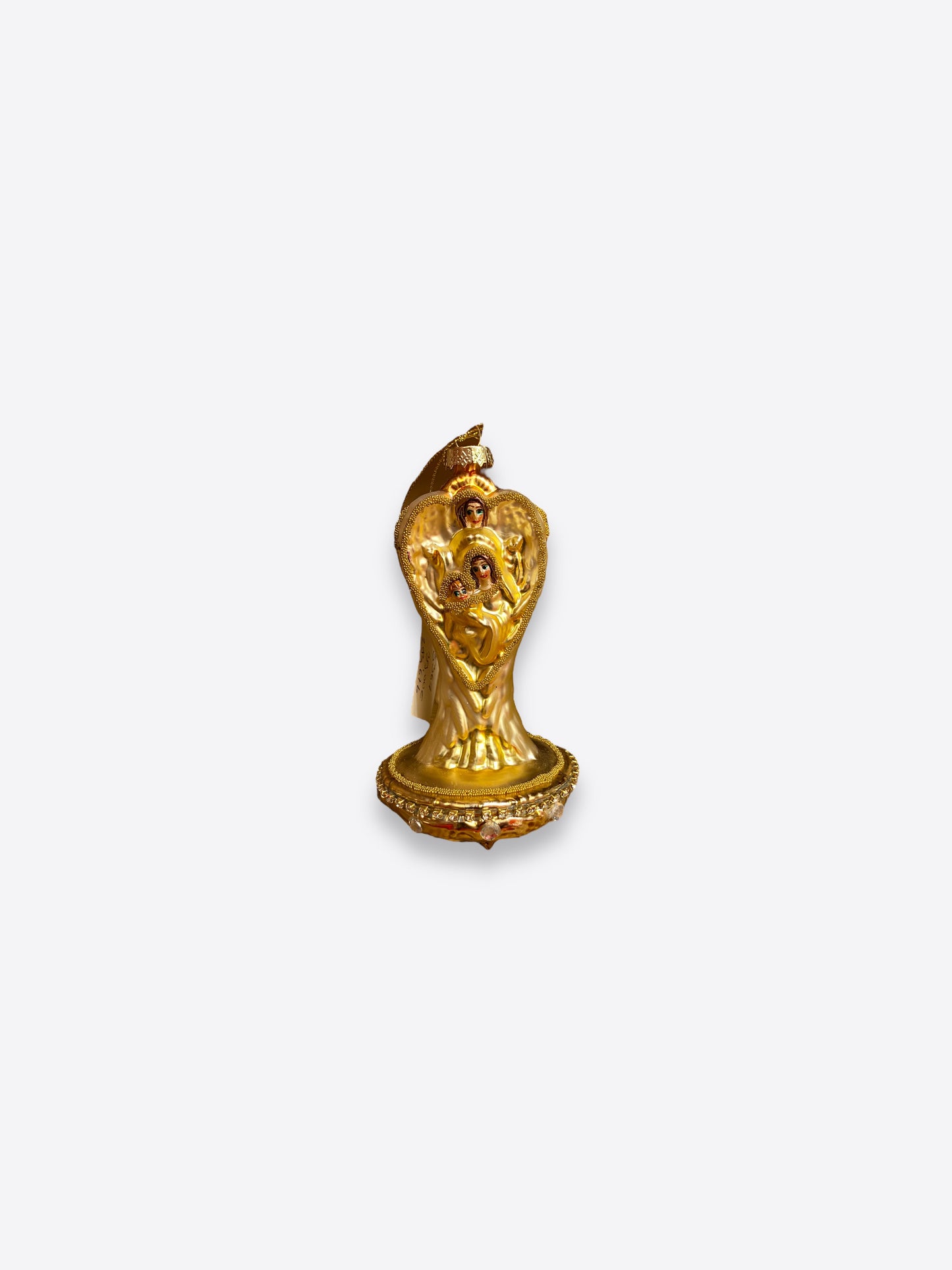 Christmas tree figure- Golden Holy Family