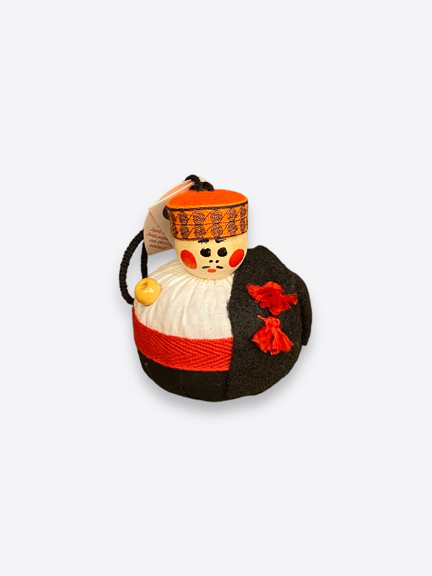 Hand made Christmas ornament- Croatian traditional costume/male