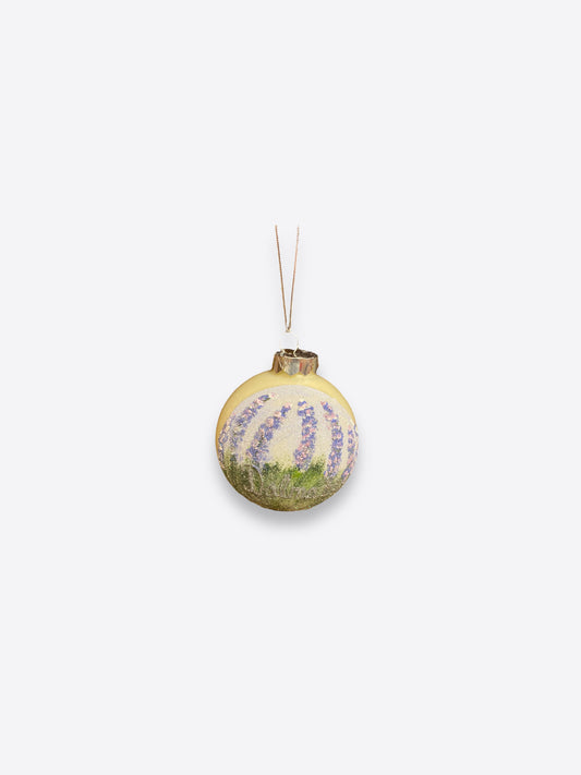 Hand painted Christmas ornaments- Lavander, Split 2023