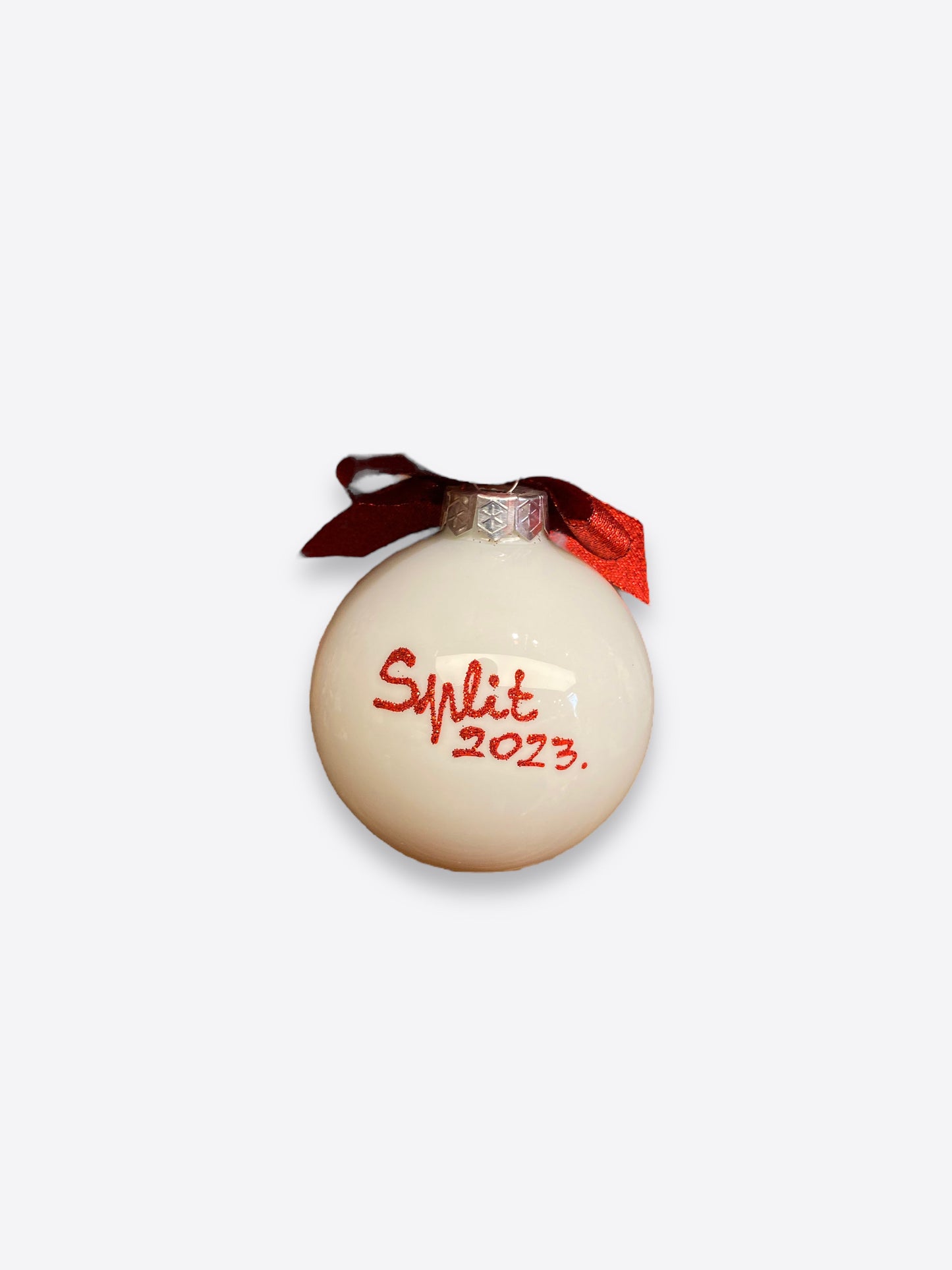 Hand painted Christmas ornament- Merry Christmas