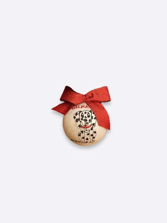 Hand painted Christmas ornament- Dalmatian dog