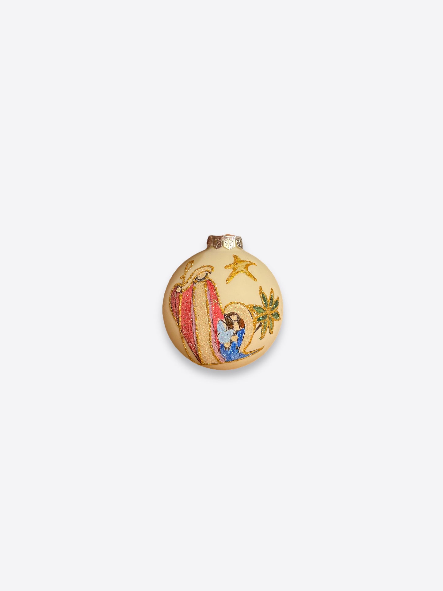 Hand painted Christmas ornament- Holy Family